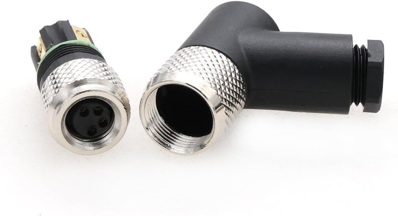 Eonvic M8 Right Angle 4 Pin Female A Code Plug Industrial Circular Sensor Connector Aviation 8mm Waterproof IP67 Connector - Image 4